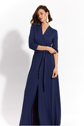LIBERTY DRESS MAXI nocny granat