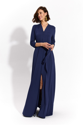 LIBERTY DRESS MAXI nocny granat