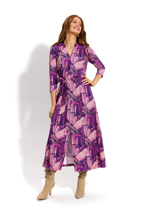 LIBERTY DRESS print violet brush