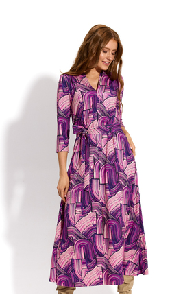 LIBERTY DRESS print violet brush