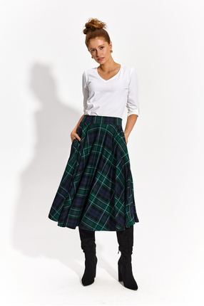 PRIMA BALLERINA green plaid