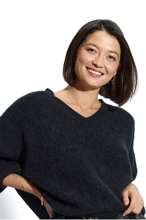 SWETER Z ALPAKI PREMIUM nearly black