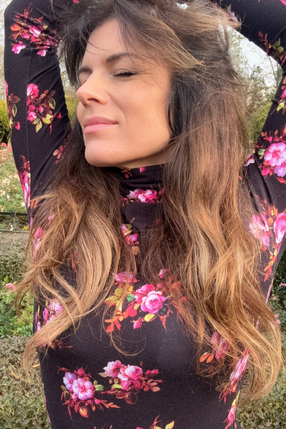 VAN GOLF print risk'n'roses black