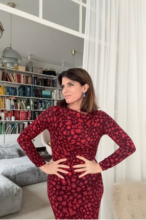 BODY POSITIVE print czerwona pantera