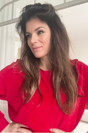 LUCY IN THE SKY scarlet velvet