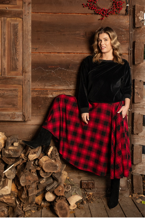 PRIMA BALLERINA krata czerwona