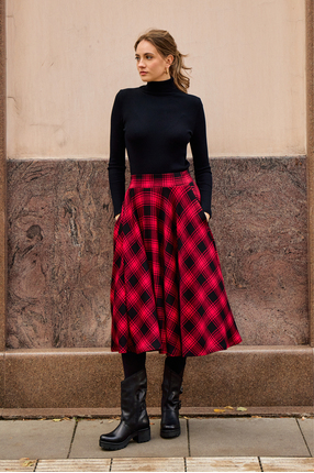 PRIMA BALLERINA red plaid