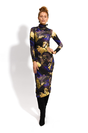SKINCITY Z GOLFEM MAXI print dreamworld złoty