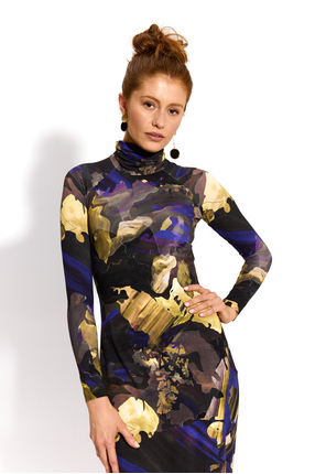 SKINCITY Z GOLFEM MAXI print dreamworld złoty