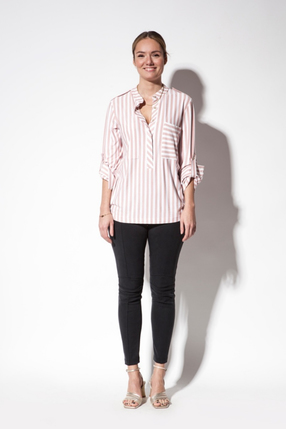 CHICK SHIRT pink stripes