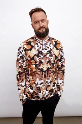 BLUZA CREWNECK print Rorschach pustynia