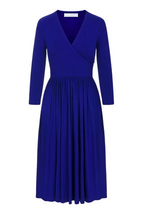 WRAP DRESS art blue