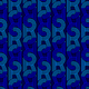 print R jak RISK blue & navy